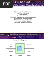 Green Belt Project Reduce Process Wire Loss On Stator Manufacturing