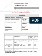 Background Vetting Form - Optimum Info System Private Limited