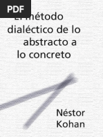 El Metodo Dialectico de Lo Abstracto A Lo Concreto