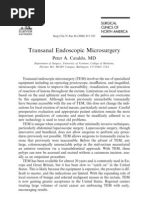 Transanal Endoscopic Microsurgery