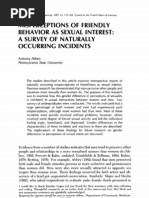 Misperceptions of Friendly Behavior As Sexual Interest: A Survey of Naturally Occurring Incidents