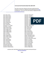 Burke County NC Loose Estates Index