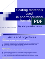 Coarting Materials Used in Pharmaceutical Formulations