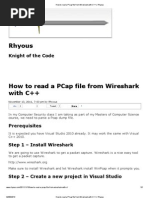 How To Read A PCap File From Wireshark With C++ - Rhyous