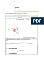 Linear Machanics