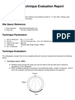 RT Technique Evaluation Dwsi of 1 Inch Dia Pipe