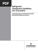 Refrigerant Changeover Guidelines CFC-12 To R-401A