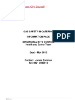 Gas Safety in Catering Information Pack