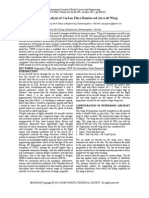 Numerical Analysis of Carbon Fibre Reinforced Aircraft Win