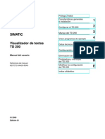 1 2 3 4 A B C D E Visualizador de Textos TD 200 Simatic: Manual Del Usuario