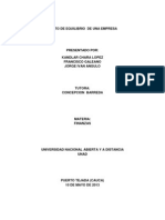 Punto de Equilibrio de Una Empresa