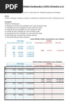 Peps e Custo Medio (Resumo)