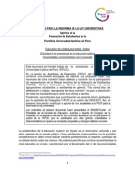 Elementos para La Reforma de La Ley Universitaria - Aportes de La FEPUC