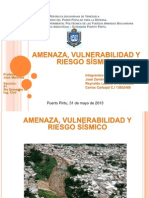 Amenaza, Vulnerabilidad y Riesgo Sísmico