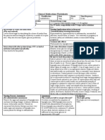 Clinical Medications Worksheets: (Why Med Ordered) Contraindications/warnings/interactions