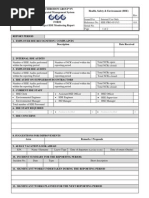 Project HSE Monitoring Report