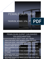 Hukum 11 Pemalsuan Surat