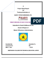 Demat Services of Karvy Stock Broking LTD