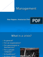 Crisis Management: Diyar Bagayev, Anastassiya Chernobayeva