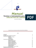 Técnicas e Instrumentos para Facilitar La EVALUACIÓN DEL APRENDIZAJE