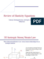 Review of Elasticity Equations