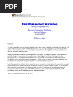 2 Notes From The Risk Management Workshop