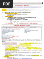 Fiche Revision Nationalite Citoyen