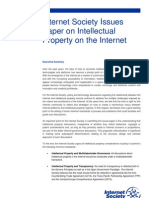 Internet Society Issues Paper On Intellectual Property On The Internet