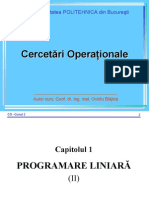 Cercetari Operationale