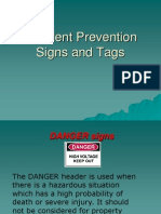 Accident Prevention Signs and Tags