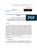 Lead Acid Battery Management System For Electrical Vehicles