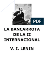 La Bancarrota de La II Internacional