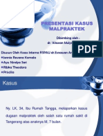 PresKas Malpraktek HUKUM UNDANG2