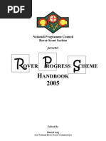 Rover Scout Progress Badge Training Scheme