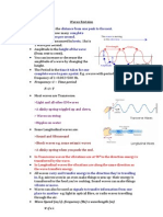 IGCSE Physics Topic 1 Waves