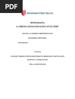 La Prensa Sensacionalista en El Perú