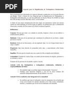 Análisis de La Ley Especial para La Dignificación de Trabajadores Residenciales