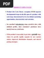 Product Life Cycle: Introductory