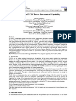 Evaluation of TCSC Power Flow Control Capability