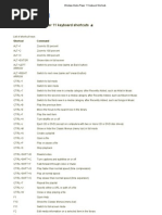 Windows Media Player 11 Keyboard Shortcuts