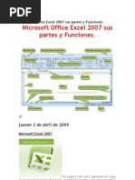 Microsoft Office Excel 2007 Sus Partes y