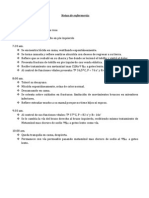 Notas de Enfermería. y Plan de Fx. de Tobillo