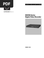 DX4104 Series Digital Video Recorder: Installation