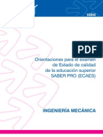 Ingenieria Mecanica Guia Orientacion Ecaes Icfes Mejor Saber