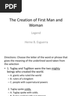 The Creation of First Man and Woman