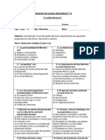 Evaluación La Edad Del Pavo 7°A