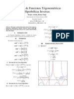 Derivadas Trigonometricas Hiperbolicas Inversas