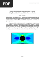 Plate With HOLE Stress Analysis