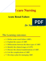 Acute Renal Failure Lecture 1 Critical Care Nursing