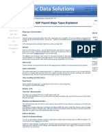 SAP HR and Payroll Wage Types